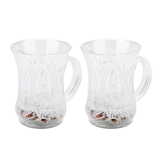 LED Light-Up Party Cups - Flashing Water-Activated Drinking Glasses Handle (2-Piece)