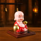 Solar Power Moving Head Buddha Statue Car Ornament (1 Pc / Mix Color)