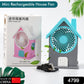 Mini Rechargeable Portable Personal Desk Fan (Battery Not Include)