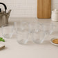 Unbreakable Transparent Plastic Tea Cups (Set of 6 Pc)
