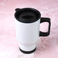 Stainless Steel Vacuum Insulated Mug with Lid, Tumbler (1 Pc / Mix Design & Color)