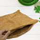 Soft Corduroy 16x16 Throw Pillow Cover Square Decorative Cushion Case (1 Pc)