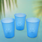 Reusable Plastic Drinking Tumblers - 4-Piece Transparent Water Cup Set