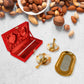 5-in-1 Gold & Silver Plated Bowl Spoon Tray Set with Velvet Gift Box