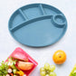 Biodegradable 5-Compartment Food Plate for Kids, BPA-Free (1 Pc)