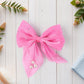 Hair Bow Knot Clip Suitable Girls (12 Pc / Multicolour & Mix Design)