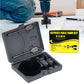 Drill Hole Cutter, Carbon Steel High Accuracy Incisive Hole Saw for Cutting PCV  (18 Pcs Set)