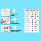 Portable Chores Note Board – Home Management Planning Memo Board (20×12 cm)