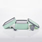 green lunch box with spoon 