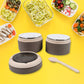 Ganesh Stack 2-Layer Stainless Steel Leak-Proof Lunch Box for Office, School, Picnic