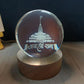 3D Crystal Ball Night Light for Bedroom & Home Decoration Gift (1 Pc)