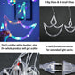 Multicolor 12 Diya Curtain String Lights (Multi Color)