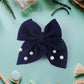 Hair Bow Knot Clip Suitable Girls (12 Pc / Multicolour & Mix Design)