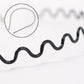 Premium Metal Wave Hair Bands for Men & Women (12 Pc)