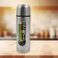 Double Wall Stainless Steel 500ml Vacuum Flask Gift Set with Two Cups (3 Pcs)