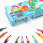 Plastic Multipurpose Compass Box (1 Pc, Mix Design)