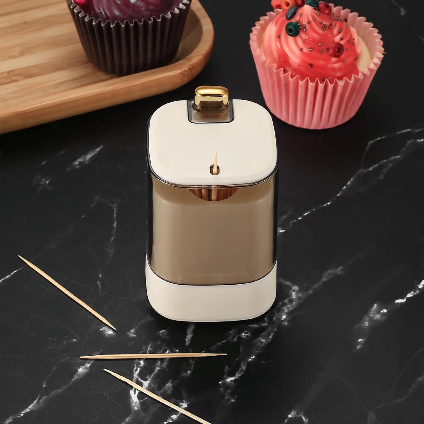 Toothpick Holder Dispensers,  for Home Living room Kitchen Restaurant (1 Pc)