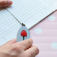Mini Utility Cutter / Knife with Heart-Shaped Safety Lock (1 Pc)