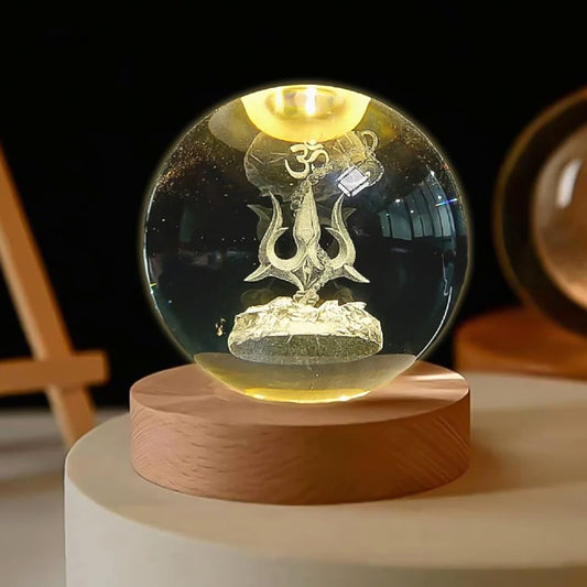 3D Crystal Ball lamps 3D Crystal Ball Night Light (1 Pc)