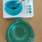 Heavy-Duty Transparent Plastic Ashtray with Triple Rest Slots (1 Pc)