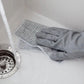 Double-Sided Microfiber Cloth & Stainless Steel Scrubber – (1 Pc, 20x20 cm)