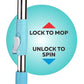 Adjustable Stainless Steel Mop Rod Set 120 cm