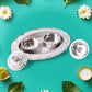 Oval Shape Special Puja Thali (1 Pc / Mix Design)