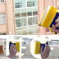 Magnetic glass cleaner with double-sided wipers