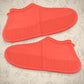 Non-Slip Silicone Waterproof Boot Shoe Cover (Medium Size / 1 Pair / Red)