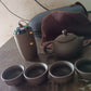 Portable Kung Fu Tea set with a portable travel bag (set of 6pcs)