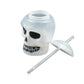 Ghost Face Bottle Water Bottle, Drinking Cup with Lid and Straw(1 Pc)