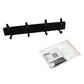 Extra Long 4-Hook Wall Coat Hanger with Eco Adhesive