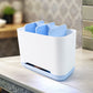 6 Compartment Multi Purpose Organizer Toothbrush Holder Stand Plastic Caddy (1 Pc)