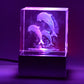 3D Mix Design LED Light Base With Speaker (1 Pc / B Grade)