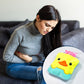 Duck print warm water bag