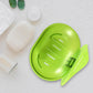 Wall-Mounted Plastic Soap Dish Holder for Bathroom & Kitchen