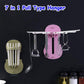 Plastic 7 in 1 Retractable Wall Mounted Pull Out Hanger for Kitchen Bath