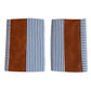 Pillow Covers, leather & cotton Cushion Covers (20 × 20 Inch / 1 Pair / 2 Pc)