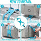 Adjustable Luggage Travel Bag Strap Belt - (1 Pc)