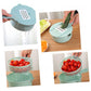 Manual vegetable slicer with multiple blades