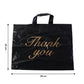 Premium Black Thank You Printed Plastic Carry Bag 30 × 39 Cm (1 Pc)