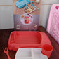 Kid's Car Shaped Plates Cup / Lunch Box Dinnerware (4 Pcs Set / 1000 ML Lunch Box)