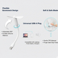 Portable Mini USB Fan, USB Ligh & USB 3 HUB / Port Combo