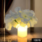 Premium LED light candle with flowers