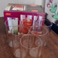 Apex Clear Plastic Tumbler / Glass Set – 6-Piece Unbreakable