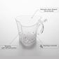 Heart Shape Activated Blinking Led Glass Cup