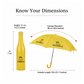 Pocket Folding Wine Bottle Umbrella