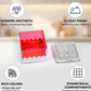 Ruby Dry fruit Storage Container - Attractive Design Box for Home & Kitchen