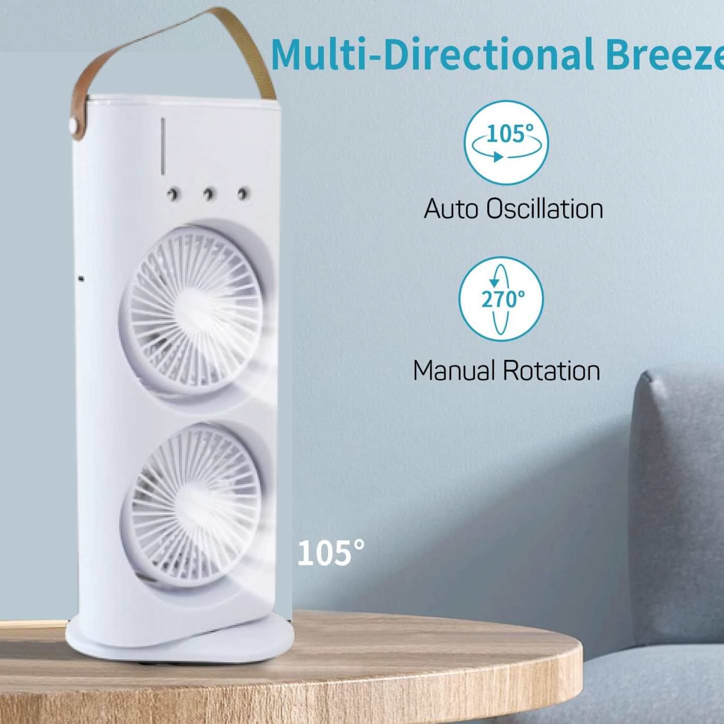 double-ended mist spray fan