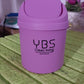 Mini Trash Can with Lid Small Tiny Trash Bin (18x13 Cm / 1 Pc)